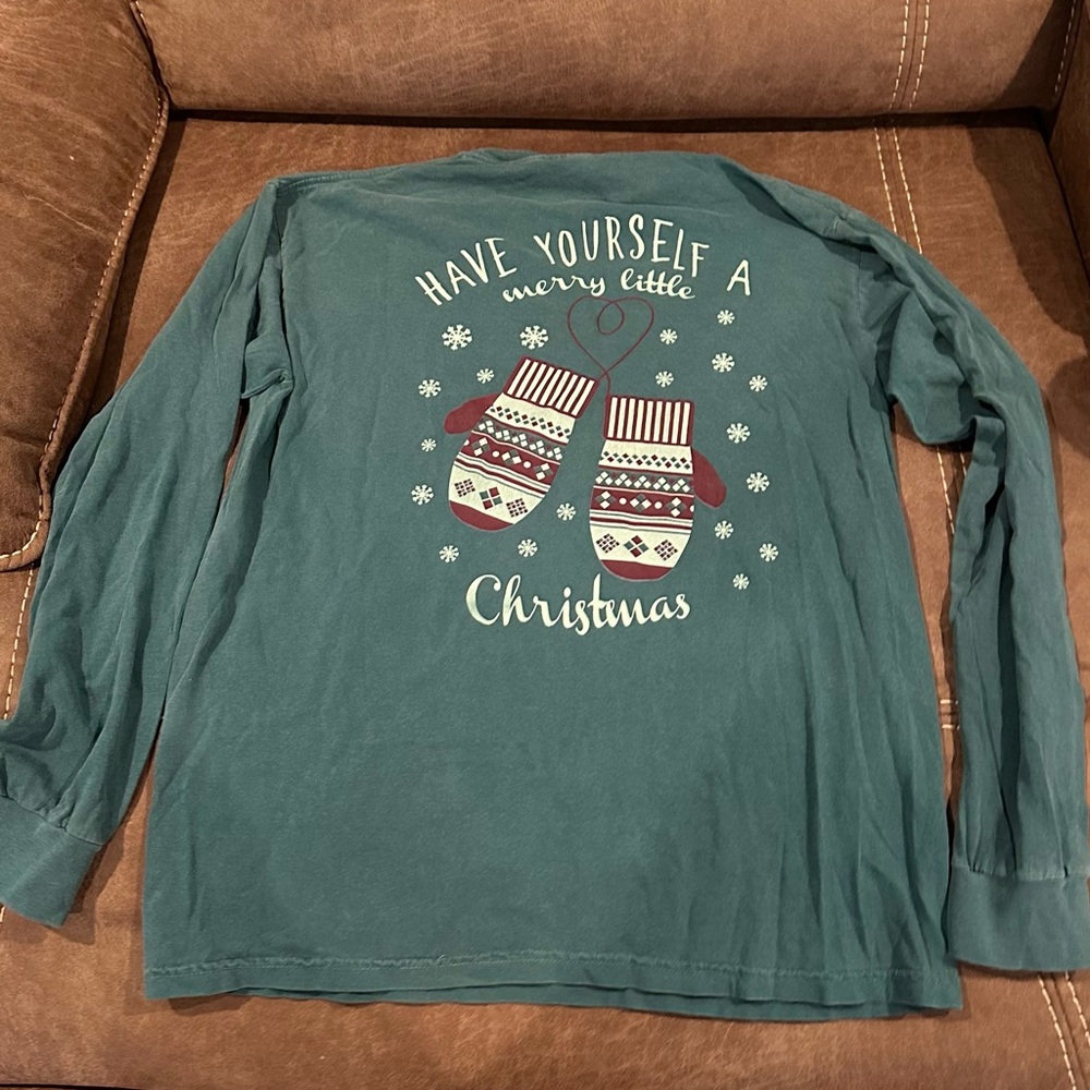 Christmas Mittens Long Sleeve Tshirt M